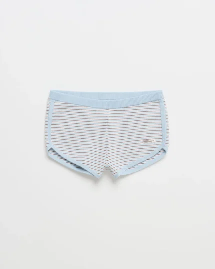 Ribbed Knit Dolphin Short