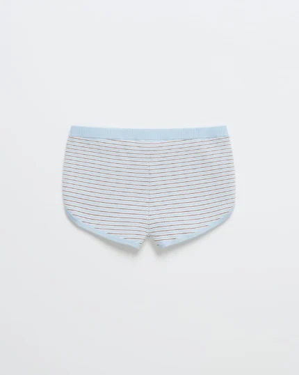 Ribbed Knit Dolphin Short